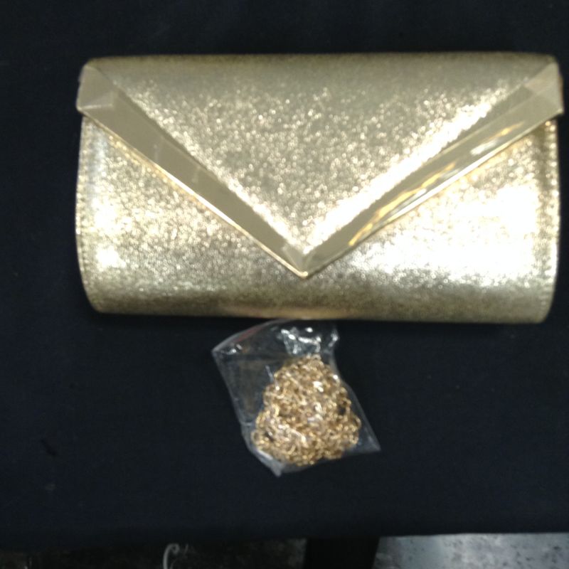 Photo 2 of BENCOMOM Gold Clutch Purses For Women Evening,Evening Bags Wedding Party Handbags Bridal Prom shoulder Gold Clutch Bag