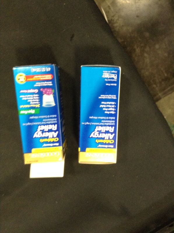 Photo 2 of (2)
Good Sense Children’s Loratadine Oral Solution, Allergy Relief, Grape Flavor, Yellow, 4 Fl Oz EXP 10/22