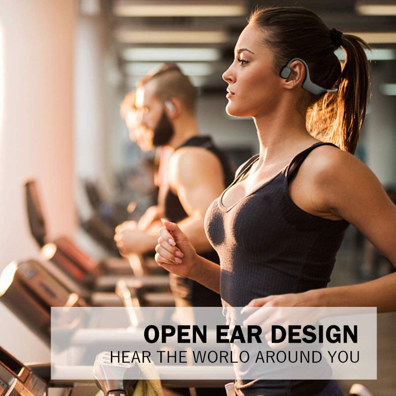 Photo 1 of Bone Conduction Headphones, Open-Ear Wireless Sports Headsets Bluetooth 5.0 Light Weight Bone Conduction Headphones for Sports.