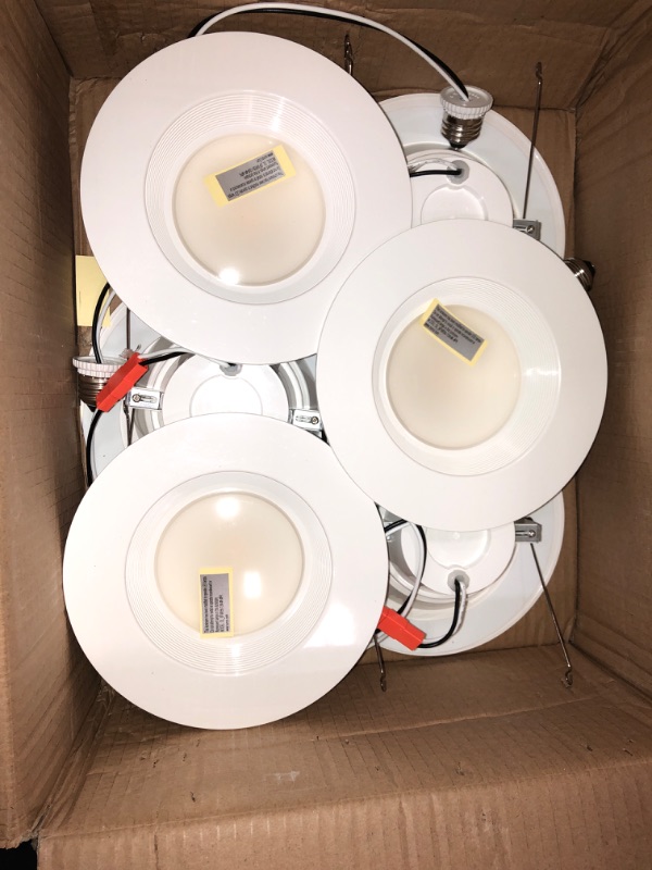 Photo 3 of Sunco Lighting 12 Pack 5/6 Inch LED Can Lights Retrofit Recessed Lighting, Baffle Trim, Dimmable, 3000K Warm White, 13W=75W, 1050 LM, Damp Rated, Replacement Conversion Kit, UL Energy Star