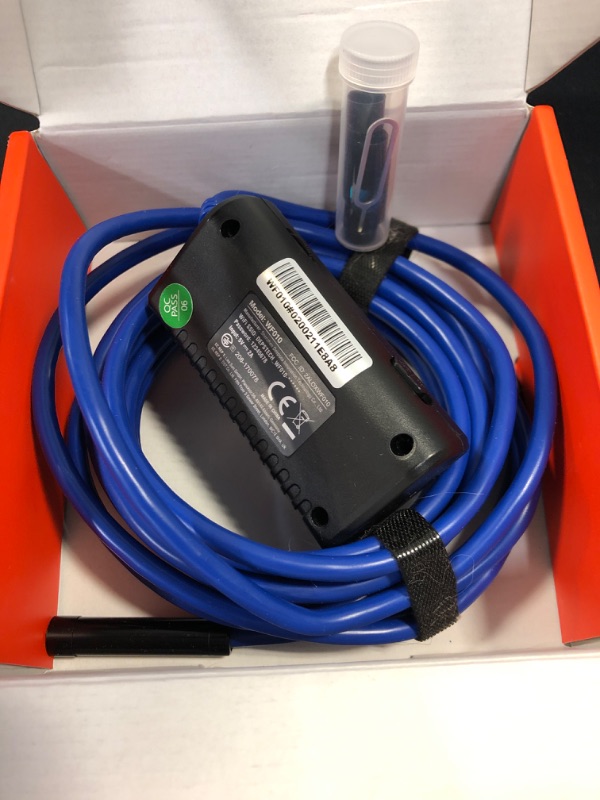 Photo 1 of DEPSTECH Wireless Endoscope, IP67 Waterproof WiFi Borescope Inspection 2.0 Megapixels HD Snake Camera for Android and iOS Smartphone, iPhone, Samsung, Tablet -Blue(11.5FT)