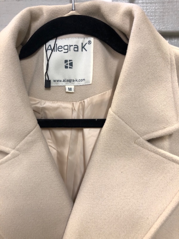 Photo 2 of ALLEGRAK WOMEN'S BEIGE TRENCHCOAT , SIZE MEDIUM