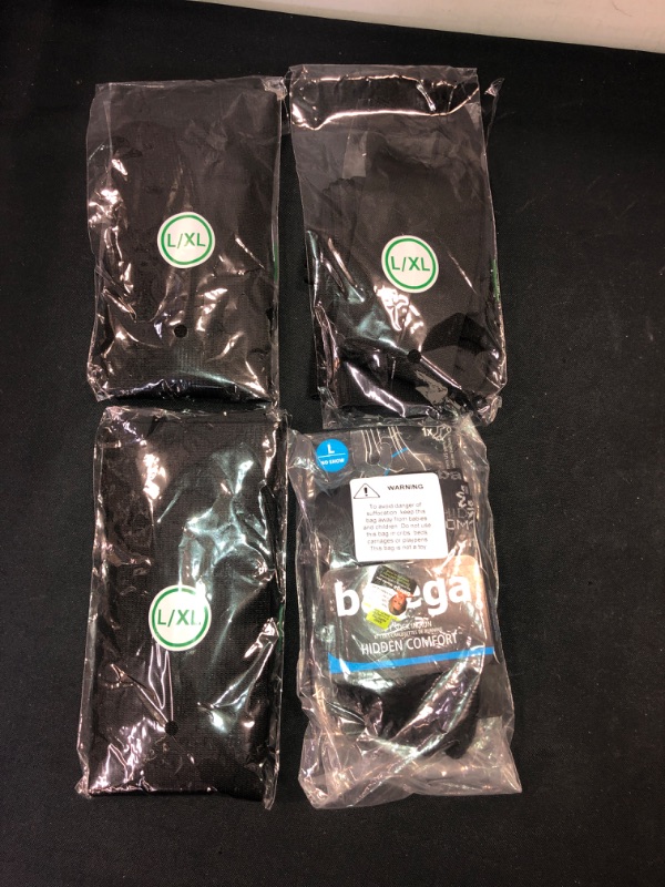 Photo 3 of LOT OF BLACK SOCKS, 3 KNEE HIGH & 1 ANKLE STYLE SOCKS. SIZE LARGE