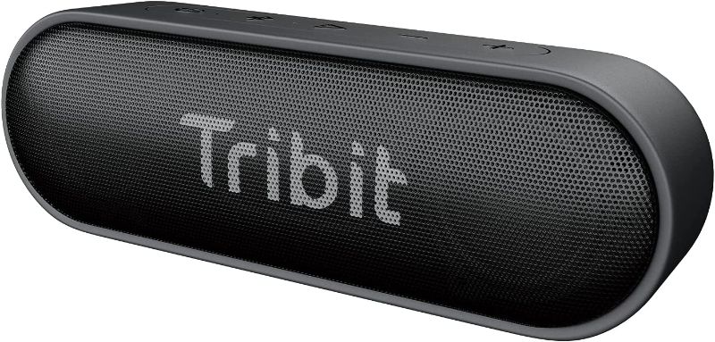 Photo 1 of Bluetooth Speaker, Tribit XSound Go Speaker with 16W Loud Sound & Deeper Bass, 24H Playtime, IPX7 Waterproof, Bluetooth 5.0 TWS Pairing Portable Wireless Speaker for Home, Outdoor, BLACK 