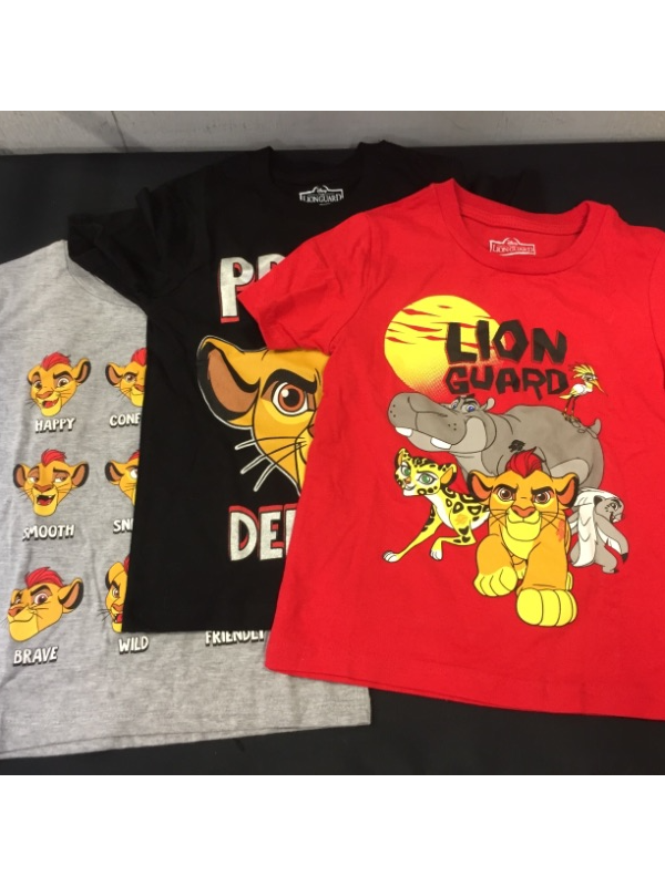 Photo 1 of DISNEY "THE LIONGUARD" UNISEX KIDS T-SHIRTS, 3 PIECES, SIZE 6