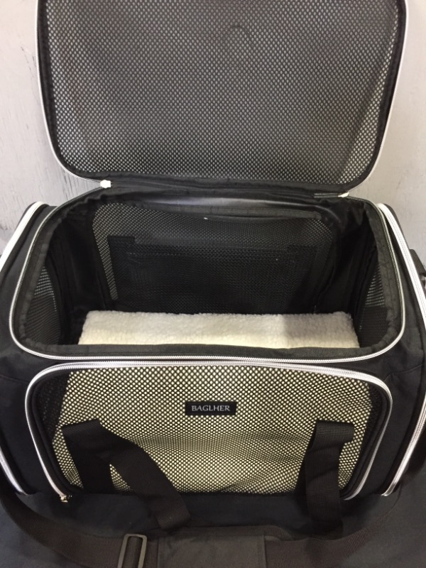 Photo 1 of BAGLHER 4 SIDED MESHED PET CARRIER. BLACK, 2 WAYS TO CARRY