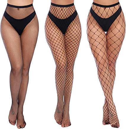 Photo 1 of Charmnight Womens High Waist Tights Fishnet Stockings Thigh High Pantyhose