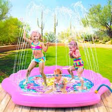 Photo 1 of Generic Pink Slash Pad Sprinkler for Kids