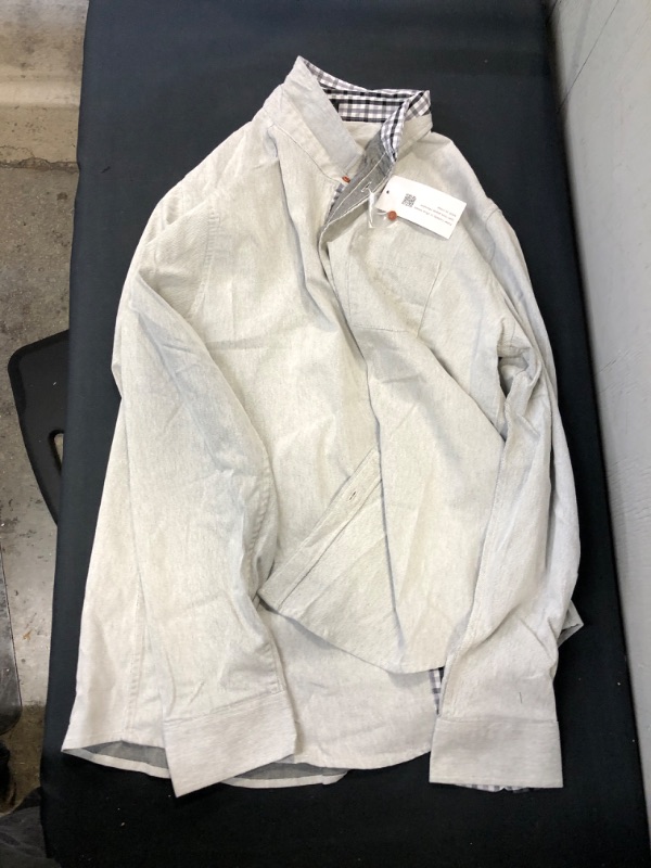 Photo 2 of COOFANDY Men's Casual Dress Shirt Button Down Shirts Long-Sleeve Denim Work Shirt. XXL
