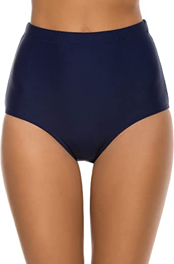 Photo 1 of Bonneuitbebe Women's Bikini Bottoms High Waisted Bathing Suit Bottoms Full Coverage Swim Briefs Swimsuit Shorts, Medium
