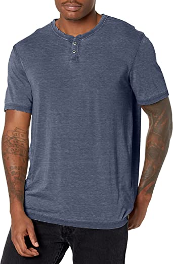 Photo 1 of Lucky Brand Men's Venice Burnout Notch Neck Tee Shirt, Large
