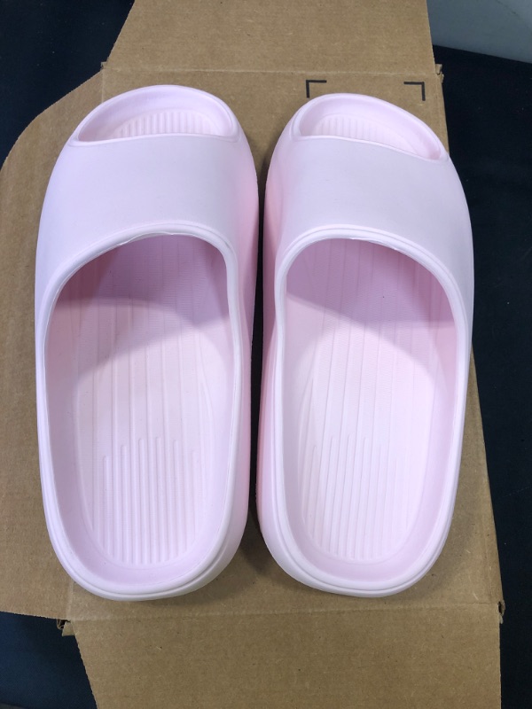 Photo 1 of PINK SLIDERS, MENS SHOE SIZE 8