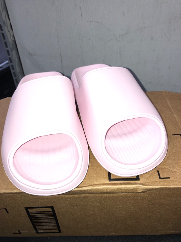 Photo 3 of PINK SLIDERS, MENS SHOE SIZE 8