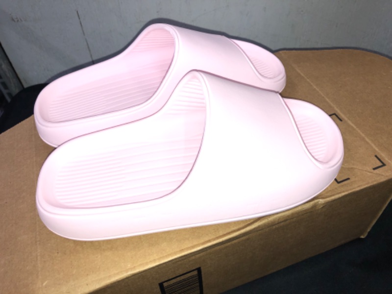 Photo 2 of PINK SLIDERS, MENS SHOE SIZE 8