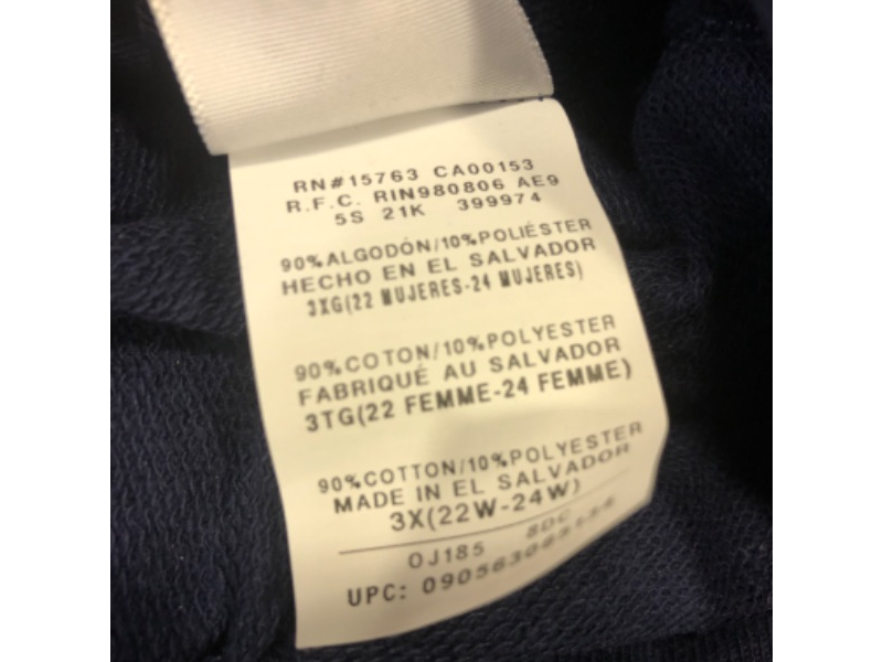 Photo 1 of JMS BY HANES WOMEN'S NAVY BLUE SWEATPANTS, CAPRI STYLE & 90% COTTON, SIZE 3X (22W-24W)