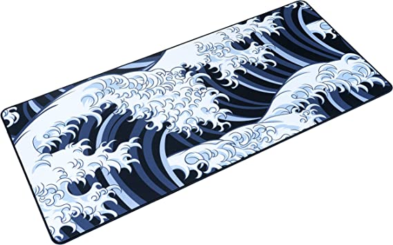 Photo 1 of Locus XXL Extended Gaming Mousepad/Mat - Large, Wide (XLarge) Artisanal Mousepad | 16x36 [4MM] (Wave)
