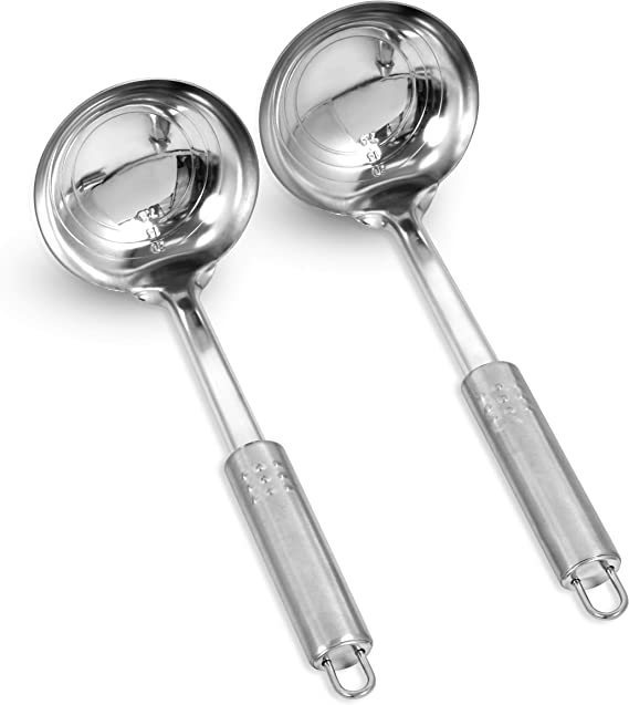 Photo 1 of  Stainless Steel Soup Ladle, 2 Pack Bundle, Stainless Steel
