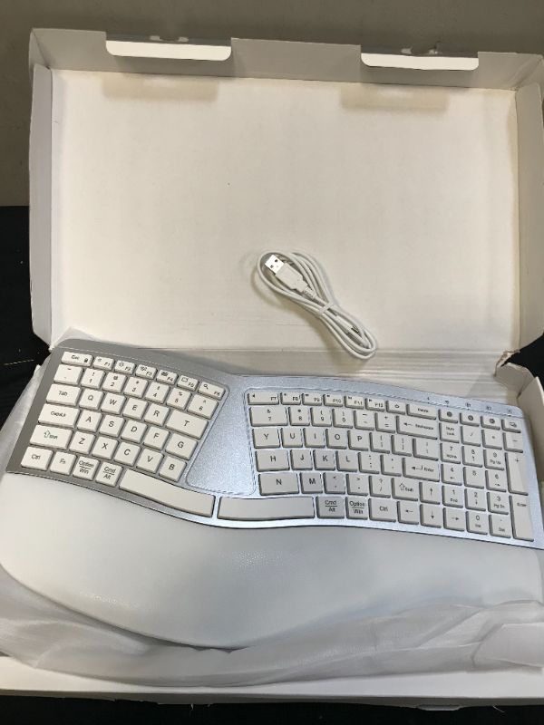 Photo 2 of Ergonomic Keyboard,Gray