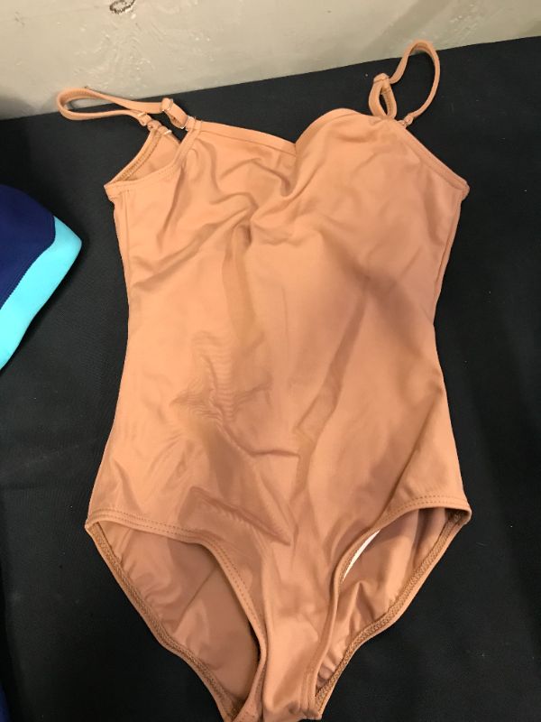 Photo 2 of KIDS SIZE XL BODY SUIT -- KIDS SIZE LARGE BROWN BATHING SUIT 