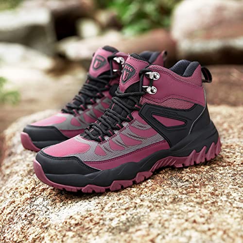 Photo 1 of Ulogu Waterproof Hiking Boots Men Women Lightweight Comfortable NonSlip Trekking Shoes -- mens 7.5 womens 8.5
