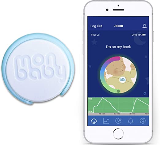 Photo 1 of MonBaby Smart Baby Monitor: Tracks Chest Movement (Vertical Motion Caused by Breathing), Rollover, and Sleeping Position. Alerts Go to Smartphone if Baby May Need Attention  ----- COULD NOT TEST 