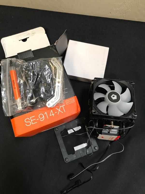 Photo 6 of ID-COOLING SE-914-XT-Basic CPU Cooler 126mm Height CPU Air Cooler 4 Heatpipes CPU Air Cooler 92mm PWM Fan Air Cooling for Intel/AMD, LGA 1700 Compatible ---- MISSING SOME PARTS 