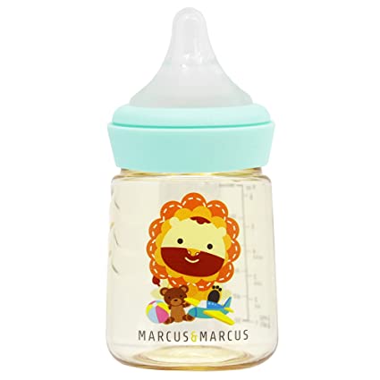 Photo 1 of Baby Feeding Bottle, Newborn Bottle, Anti-Colic PPSU Transition Feeding Bottle with Sealing Disc, 100% Food Grade Silicone Nipple, Spill Proof, BPA & Phthalate Free, 6oz, 0 + Month
