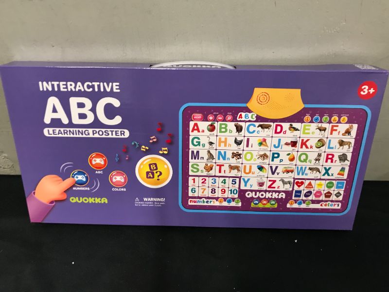 Photo 1 of Alphabet Poster Educational Toy for 2-4 Year Old – ABC Learning Wall Chart for Toddlers Age 1-3 by QUOKKA – Interactive Speech Therapy Game for Kids 5-6-7 yo – Classroom Talking Gift for Girl & Boy
