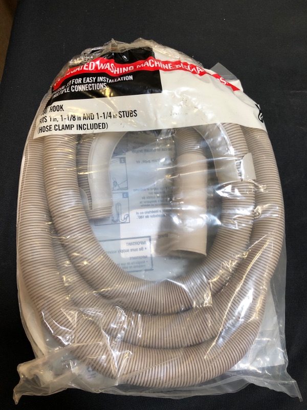 Photo 2 of 8 ft. Corrugated Washing Machine Discharge Hose
