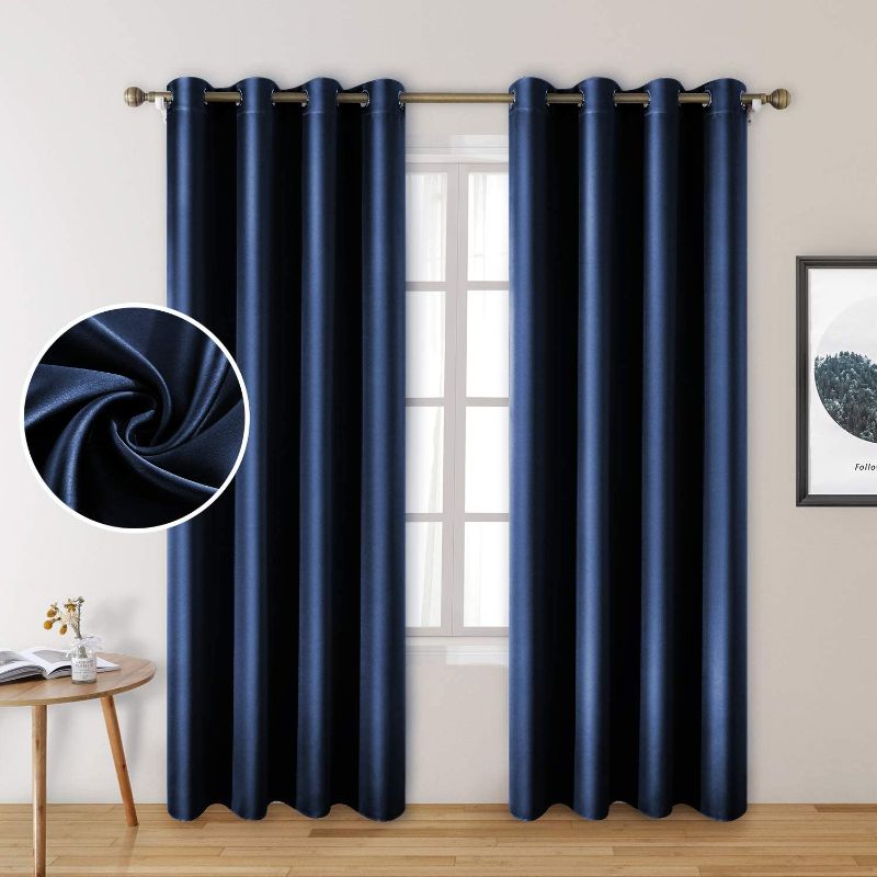 Photo 1 of BLACKOUT CURTAINS 2 PIECES ROYAL BLUE