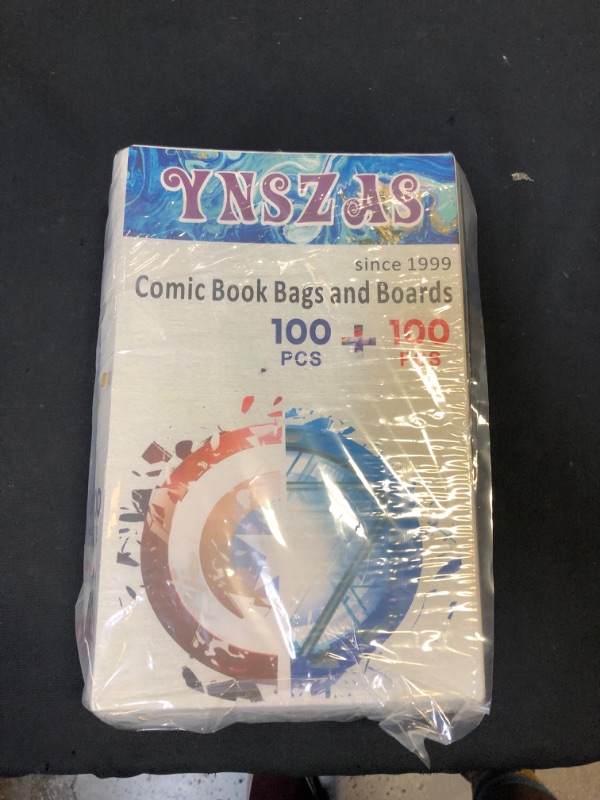 Photo 4 of  Current Age Comic Book Bags and Board,100 Pack Comic Book Sleeves and Backing Cardboards (100pack Current Bags and Boards)  -- Packaging Slightly Damaged --
