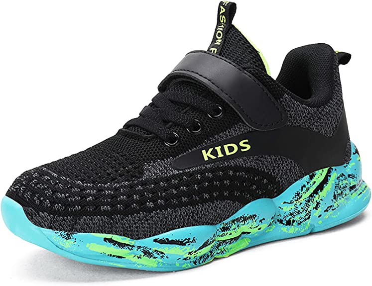 Photo 1 of DVTENI Kids Sneakers for Boys Girls Running Tennis Shoes Lightweight Fashion Casual Shoes Breathable mesh Outdoor Training Sneakers
