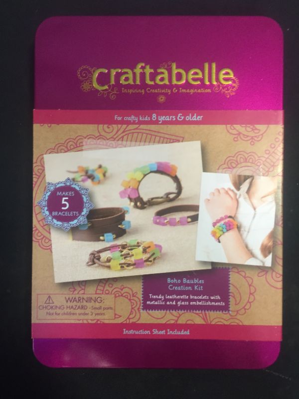 Photo 2 of Craftabelle – Boho Baubles Creation Kit – Bracelet Making Kit – 101pc Jewelry Set with Beads – DIY Jewelry Kits for Kids Aged 8 Years +
