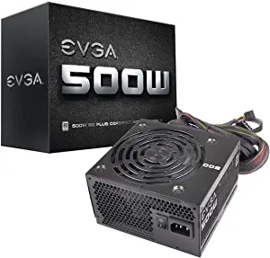 Photo 1 of EVGA 500 WATT 80PLUS Power Supply
