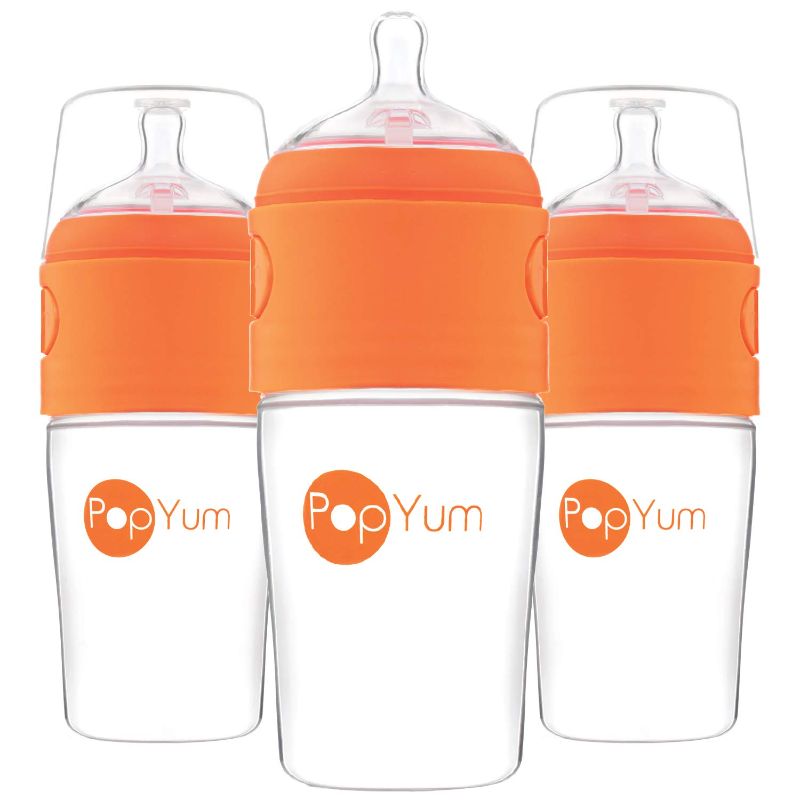 Photo 1 of PopYum 9 oz Anti-Colic Formula Making / Mixing / Dispenser Baby Bottles, 3-Pack
