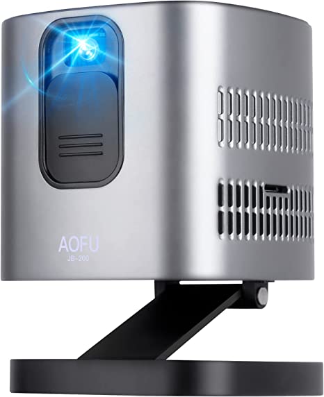 Photo 1 of AOFU Versatile Digital Mini Projector, Portable Projector 4K Full HD Videos Supported, LED Smart Home Theater Wireless Mirroring Pico Projector for iOS, Android, Windows
