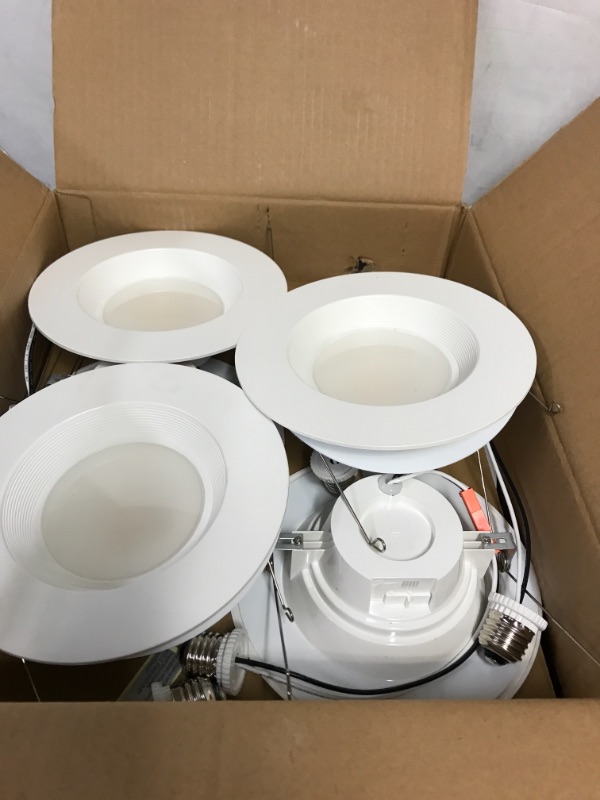 Photo 3 of 5/6 inch LED Can Lights, 6 Pack LED Recessed Lights, Dimmable Retrofit LED Recessed Lighting Fixture, LED Downlight, 15W, 5000K Daylight White, Energy Star & ETL (6 Pack)