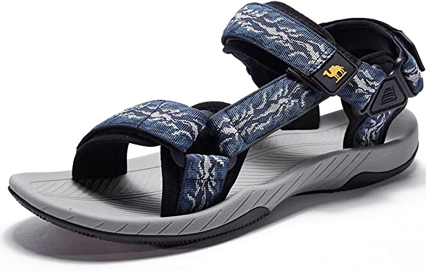 Photo 1 of CAMELSPORTS Mens Athletic Sandals Outdoor Strap Summer Beach Fisherman Water Shoes SIZE 8.5 BLUE