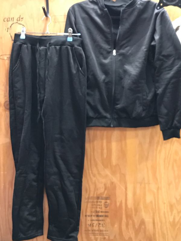 Photo 1 of BOMBER JACKET WITH SWEATS SET NO UNKNOWN SIZE ---LOOKS LIKE  SMALL/MEDIUM