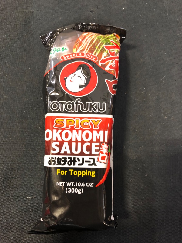 Photo 2 of Otafuku Sweet & Spicy Okonomi Sauce for Japanese Okonomiyaki, Sushi, Tonkatsu, and French Fries, Soy Free Vegetarian and Vegan, 10.6 OZ (300g) Exp Date 2023/11/04