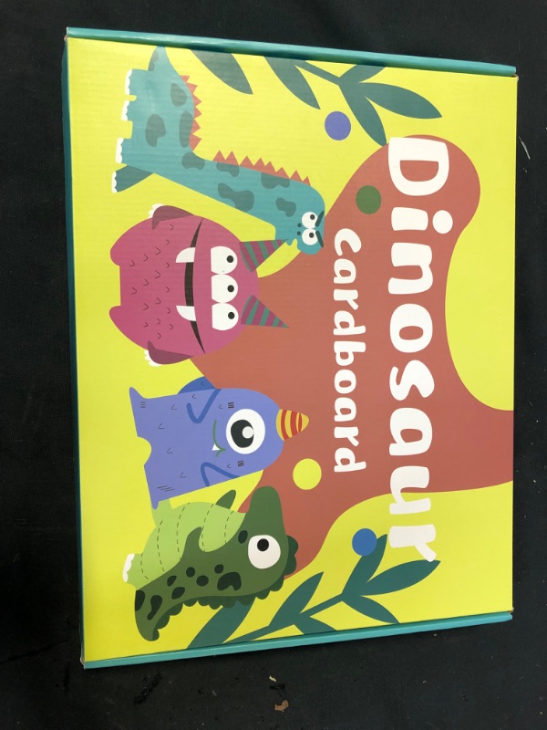 Photo 3 of AmazeFan Kids Dinosaur Cardboard Wearable 3D Carton Graffiti Paper Toy Costume Playhouse for Kid DIY Handmade Two Packs