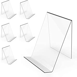 Photo 1 of 8 pc acrylic book stand transparent tablet holder book holder clear photo stand for displaying books artworks