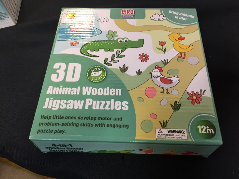 Photo 1 of 3d animal wooden jigsaw puzzles --- factory sealed ---- 