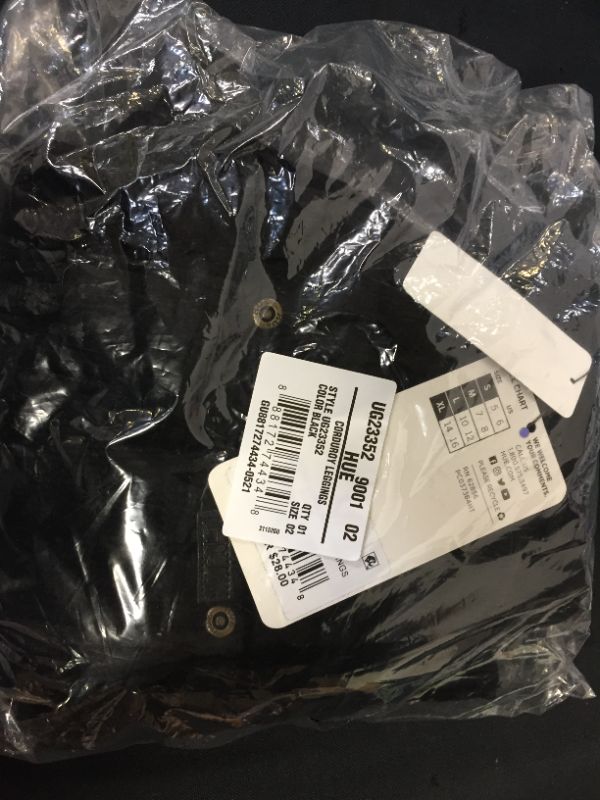 Photo 1 of HUE Girls' Corduroy Leggings--- factory sealed ---- 
size m 