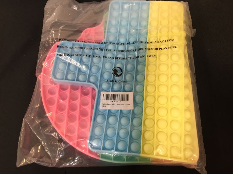 Photo 1 of Bubbles Biggest Jumbo Huge Pop Pops Poppers Sensory Toy, Super Big Extra Large XL Really Giant Mega Rainbow Popet, 1000 2000 100000 50 cm 19.6 inch Gigantic Oversized Push Macarons Ice Cream
--- factory sealed ---- 