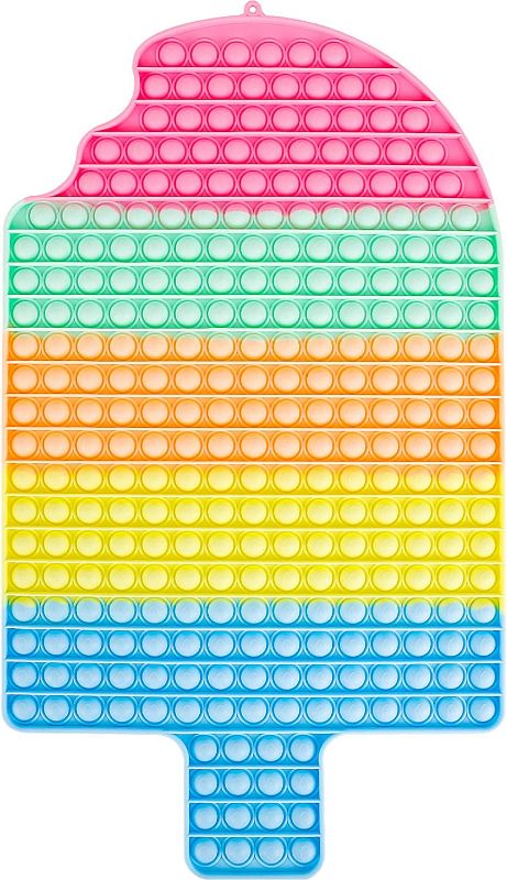 Photo 1 of Bubbles Biggest Jumbo Huge Pop Pops Poppers Sensory Toy, Super Big Extra Large XL Really Giant Mega Rainbow Popet, 1000 2000 100000 50 cm 19.6 inch Gigantic Oversized Push Macarons Ice Cream
--- factory sealed ---- 