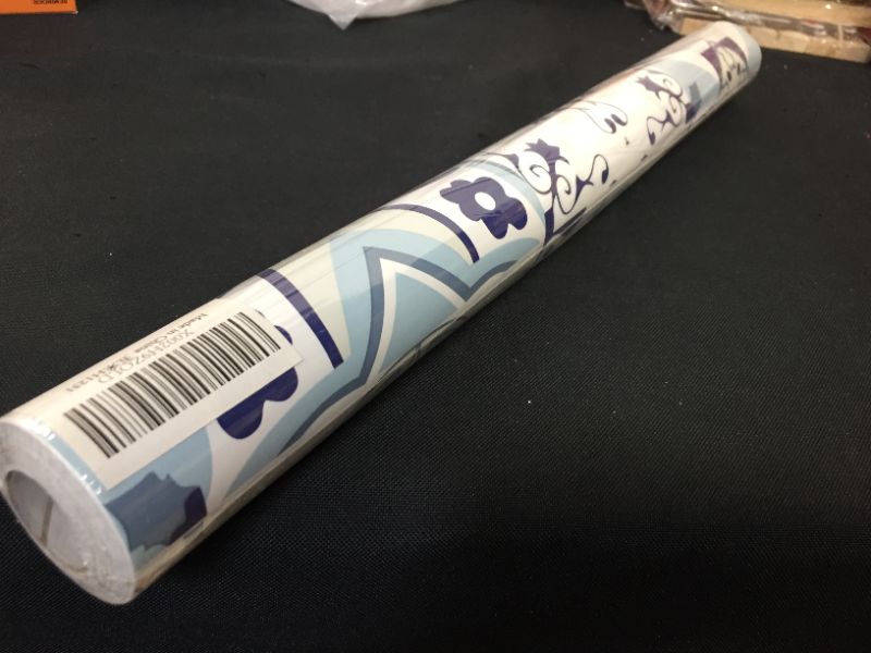 Photo 1 of blue wallpaper stick and peel glossy --- factory sealed ---- 