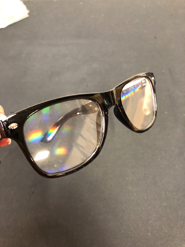 Photo 4 of GloFX Ultimate Diffraction Glasses - 3D Prism Effect EDM Rainbow Kaleidoscope Style Rave Sunglasses