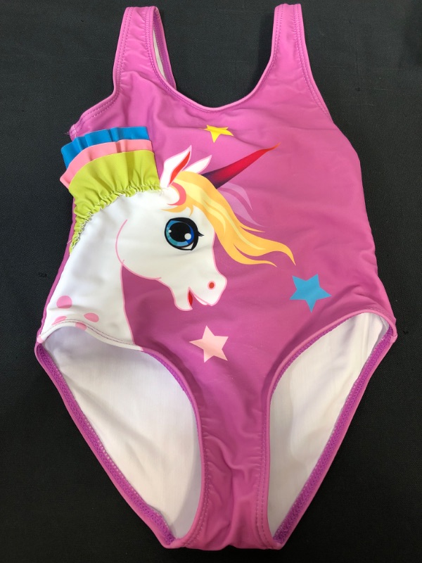 Photo 1 of Girls One Piece Bathing Suit UNICORN KIDS SIZE 2 OR 3 YEARS OLD 