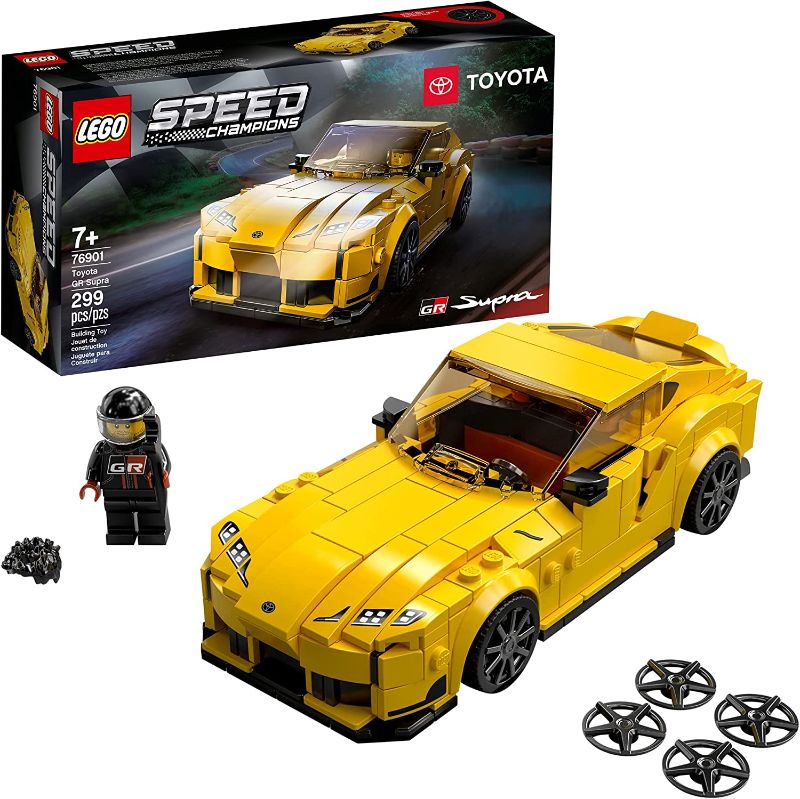 Photo 1 of LEGO Speed Champions Toyota GR Supra 76901 Toy Car Building Set; Racing Car Toy for Kids (299 Pieces)
